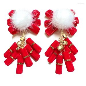 Accessori per capelli Fiocco di velluto dorato rosso Ornamento Donne Ragazze Clip Natale Anno Tornante Festa di Natale Barrette per bambini