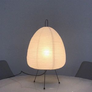 Decorative Objects Figurines Japanese style Rice Paper Led Table Lamp Living Room Bedroom Bedside Study el Homestay Art Creative Decor Tripod Floor Lamp 231207