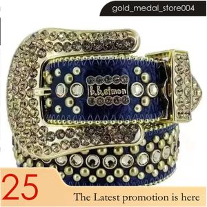 Luxur Designer BB Belt Simon Belts For Men Women Shiny Diamond Belt Black On Black Blue White Multicolour With Bling Rhinestones As Gift 363