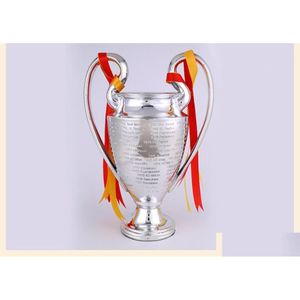 Konst och hantverk Champions Trophy Soccer League Little Fans för samlingar Metal Sier Color Words With Madrid9151442 Drop Delivery H DH1YE