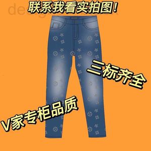 Jeans da uomo firmati Jeans vecchio fiore Primavera Nuovo trifoglio Controprodotto Cielo stellato Sabbia Lavata Pietra Fulmine Completo KOPC