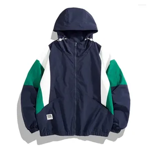 Erkek Ceketler Koodao Ceket Erkekler için Açık Hava Kapı Moda Sıradanlar Polyester İlkbahar ve Sonbahar Mavi/Bej