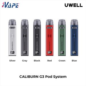 „Caliburn G3 POD System 900 mAh 25W z OLED Display Pro-Focs Flav Tech Dual Airflow 2,5 ml górna strona napełniająca