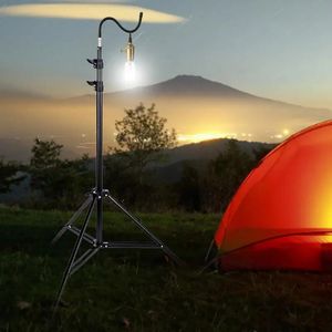 Schnüre, Schlingen und Gurtband, 2 m, Lichtstativ, zusammenklappbar, Teleskopstativ, verstellbar, leichte Aluminium-Stehlampenhalterung, Outdoor, Camping, 231208