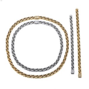 Wholesale Cheap Mens Hiphop 925 Sterling Silver Fashion Jewelry Necklaces Iced Out Diamond Miami Moissanite Cuban Link Chain