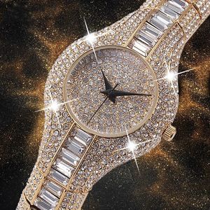 Outros relógios Marca de luxo Diamond Quartz Bracelet Banglet Watch Waties Wristwatches Relógio Reloj Mujer 231207