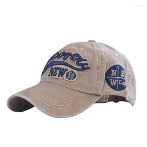 Ballkappen 2023 gewaschene Denim-Baseballmütze Snapback-Hüte Sommer Herbst Hut für Männer Frauen Casquette Brief Stickerei Gorras