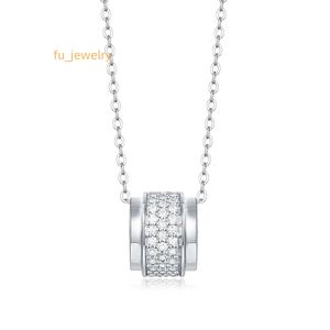 Jewellery gift S925 silver modern moissanite pendant chain necklace for women