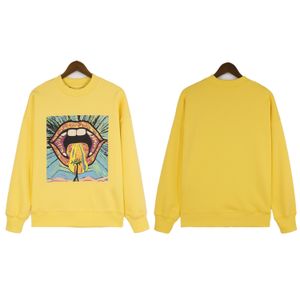 Hoodies Designer Hoodie Lazer Tempo Hoodies Camisola Homens e Mulheres Moletom Moda Street Wear Pulôver Solto Hoodie Casal Top Algodão Jaqueta Amarelo Hoodie XL