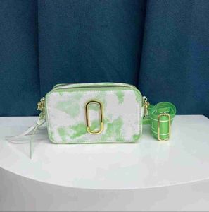 borsa griffata snapshot nuove borse a tracolla multicolori fotocamera moda donna tie dye borsa in pelle di lusso con tracolla glitter borsa grigia 2JB8