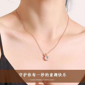 Japanese Korean Temperament, Agile Rabbit, Shining Live Broadcast Recommendation, Titanium Steel Necklace, Earrings, Strict Selection of and
