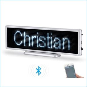 Moduli LED P3 Segnale ricaricabile Bluetooth 16X64 Pixel Display a scorrimento programmabile per desktop di negozio o Drop Delive Dhcil sospeso