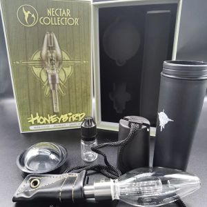 Honeybird Nectar Collector Waporyzator Waporyzator Wysoka jakość hookahs z tytanową ceramiczną kwarcową końcówką mini rurę wodną RIST olejowy vs szklany bong ll