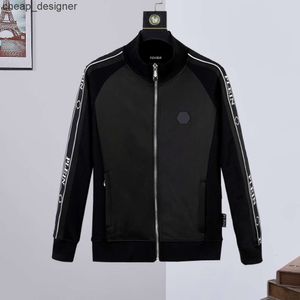 Philipp Plein Bear Marca Calda Felpa Spessa Hip-Hop Sciolto Caratteristica Personalità Cranio Pullover Strass Felpa con Cappuccio da Uomo di Lusso 81437 4HL1