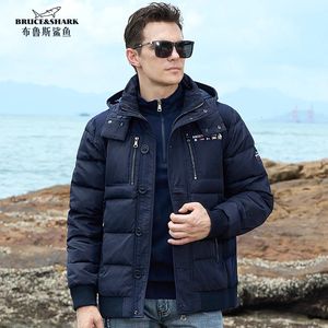 Männer Jacken 2023 Daunenfederjacke 70 Graue Ente Wasserdichter dicker Mantel Männliche Kapuze Thermal Big Size 3XL 231208