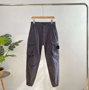 Erkek Taş Rozeti Yamaları Ada Vintage Kargo Pantolon Tasarımcısı Büyük Cep Turslar Pantolon Pantolon Sweaterpants Taytlar Uzun Spor 3VV4