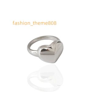 Small pinky rings heart shaped solid 925 sterling silver ring for girls friendship gift