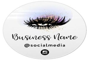 Rzęs przedłużenie etykiety projekt naklejki z rzęsami Business Lashes Custom Sticker Business Lash Stick 210408647389