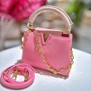 Famous Brand Designer Women Fashionable New Tote Bag Paris High Quality Genuine Leather Handle Handbag Luxury Lady Underarm Classic Crossbody Bags Wallet 21CM