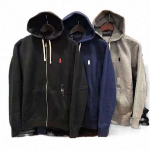 Hoodies Sweatshirts Designer Men Sweater Zip Half Hoodie Loose Horse Jackets Polo Mens Clothig Top Asian warm