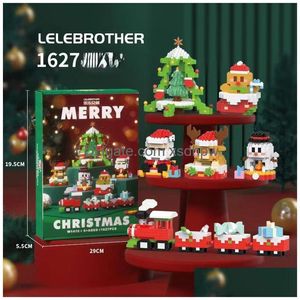 ブロックキッズクリスマスドーナツシリーズチルドレンパズルツリーダモエッグおもちゃギフト231117ドロップデリバリーモデルビルディングレンガドイギフトDHDXM