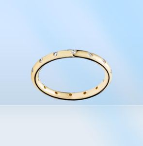 925 Sterling Silver ring Set Original Box for Women Wedding CZ Diamond 18K Rose Gold Rings3061452
