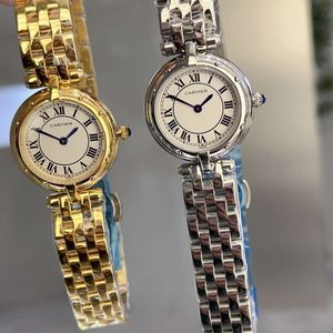 teure Damenuhr, ballonblaue Uhr, Retro-Uhren, 27 mm, weißes Zifferblatt mit Box, hochwertiges Schweizer Quarzwerk, goldene Uhr, wasserdicht, perfektes Geschenk, Montre Cater Luxe GNJ4