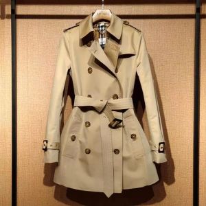 Trench da donna firmato 2023, moda originale, classico cappotto beige britannico, giacca casual con cintura