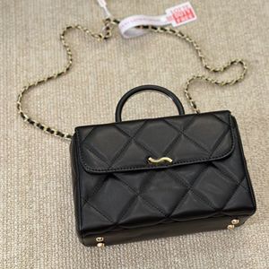 bolsas de luxo bolsas de grife crossbody a sacola 23K bolsa de médico de pele de carneiro, bolsa quadrada pequena, aba bolsa de couro com padrão de diamante de luxo bolsa de corrente de couro de luxo