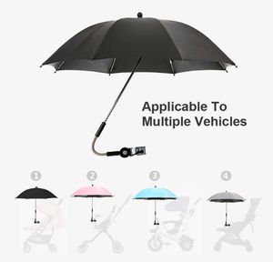 日光と雨のカバー付き日焼け止めのベビーカー傘のためのベビーカーとバギーの普遍的なパラソル