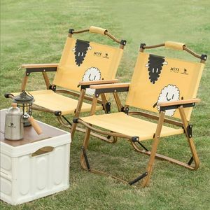 Camp Furniture Outdoor Garden Park BBQ Balcony Party Wedding Beautiful Simple Folding Chair Portable Camping Fishing Stool Moon Backrest