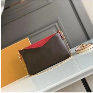 Luxuriöse Designer-Mode-Mini-Clutch-Tasche mit Kette, Umhängetasche, Palls Cluth-Handtasche, kurzer Lederriemen, einfacher Taschenriemen, Gürteltasche 41638, Multi-Pu