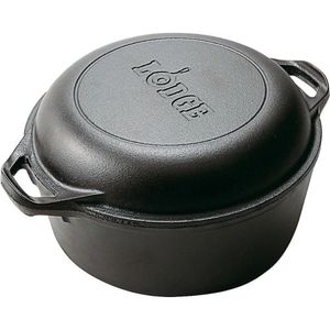 Dutch Ovens 5 Quart Seasoned Cast Iron Double Dutch Oven 231207