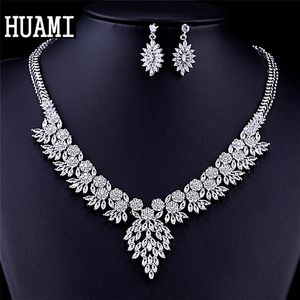 Düğün Mücevher Seti Huami Ziyafet En İyi Kalite Güzel Kadınlar Elbise Accessorie Nedime Küpe Küpe Lady Moda Partisi Bijoux 231208