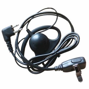 Fone de ouvido com gancho macio em forma de d 10x, fone de ouvido ptt microfone para motorola walkie talkie rádio bidirecional pmr446 ecp100 pr400 mag one bpr40 zz