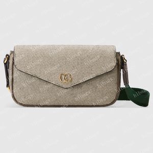 2024 Mini Bag Designer Women Torka na ramię Fanny Pakiet Beige Web Bags Skórzowe torebki Crossbody Women skórzana torebka Portfel 764961 3 Kolory z pudełkiem #GOM-01