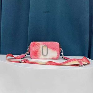 Designer Bag Snapshot Ny Multicolor Shoulder Bags Camera Women Fashion Tie Dye Luxury Leather Crossbody Glitter Strap Purse grå Bag Joog