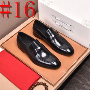 23model Hot Sale Crocodile Men's Heel shoes Formal Leather Brown Men Loafers Designer Dress Shoes Fashion Mens Casual Shoes Zapatos Hombre 2024