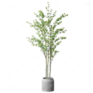 Fiori decorativi Campana artificiale Albero in legno ubriaco Pianta da pavimento Zen Giardino in vaso Decorazione paesaggistica Ornamenti