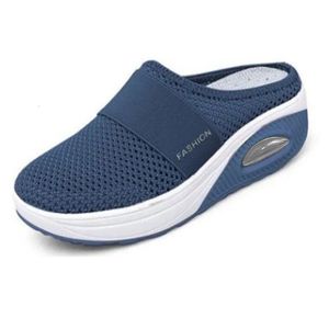 Slippers Women Wedge Slippers Premium Slippers Vintage Anti-slip Casual Female Platform Retro Shoes Plus Size Orthopedic Diabetic Sandals 231207