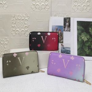 Moda Women Bag Wcutch Wallet Pu Couro Carteira única Paletas de zíper Ladys Ladies Card de bolsa clássica longa #204241V