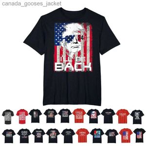 T-shirt da uomo Donald Trump Tshirt 2024 Cotton g Shot USA T-shirt stampata per uomo Donna gshot Y2k Graphic MAGA T-shirt streetwear L231208