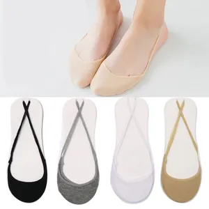 Women Socks 5pair Cotton Comfortable Soild Half Sole Cover Invisible Slippers For Girls Thin High Heel Shoes Meais