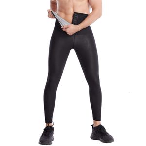 Nuovi pantaloni da sauna termoformanti per il corpo da uomo, leggings per l'allenamento della vita del sudore, biancheria intima dimagrante, allenamento per la perdita di peso, indumenti modellanti a compressione