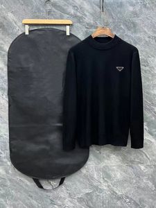 Highend Brand Designer Sweater Högkvalitativ komfortull Blandad Material Asiatiska storlek Sweatrar Luxury Mens Pullover Thin tröja