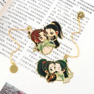 1Pc Mo Dao Zu Shi Anime Peripheral Metal Bookmarks Exquisite Classical Hollow Tassel Cartoon CharacterBookmark