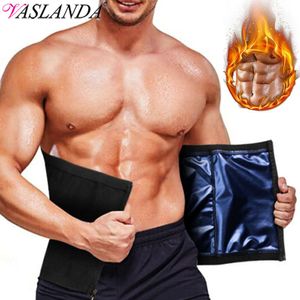 Mens Waist Trainer Abdomen Reducer Sauna Body Shaper Sweat Trimmer Belt Belly Slimming Shapewear Tummy Control Weight Loss Wraps