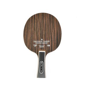 Tischtennisschläger Tischtennisschläger 5 Schichten Ebenholz Dalbergia Ping-Pong-Klinge Paddel Professioneller Tischtennisschläger mit langem Griff 231207