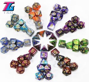 Mixed Color Dice Set D4D20 Dungeons and Dargon RPG MTG Board Game 7pcsSet9762741