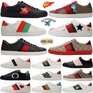 Scarpe casual da donna per uomo di alta qualità Scarpe da ginnastica Bee Ace Scarpe casual basse Scarpe da ginnastica sportive Snake Tiger Strisce bianche verdi ricamate da jogging eur 35-45